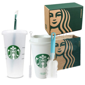스타벅스 리유저블 텀블러 그란데 벤티 2P 세척솔2P 행사 답례품 선물세트