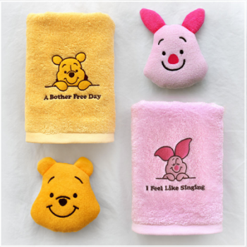디즈니 푸우&피글렛 캐릭터 수건 타올세트 2P