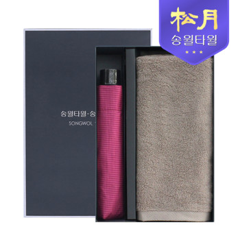 송월 뉴컬러무지40 + 송월 3단 미니하운드체크 2P 콤보세트