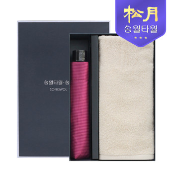 송월 라이트무지40 + 송월 3단 미니하운드체크 2P 콤보세트