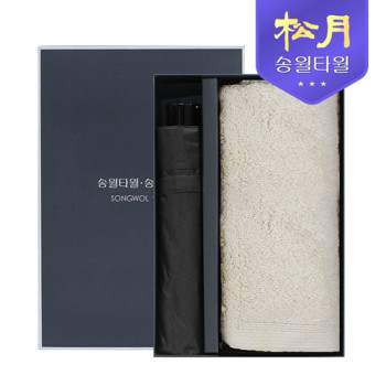 송월 40수 실프160g + 송월 3단 컬러무지 2P 콤보세트