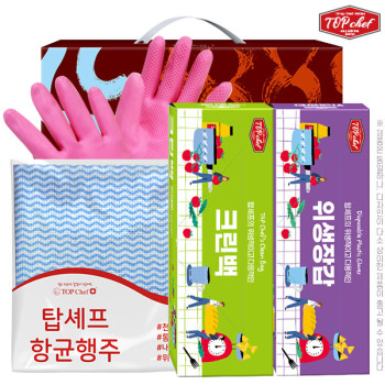 고무장갑32cm 크린백 위생장갑 행주(4종)