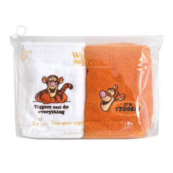 디즈니 티거 캐릭터 수건 세트 2P