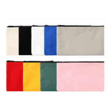 칼라 캔버스 파우치 필통