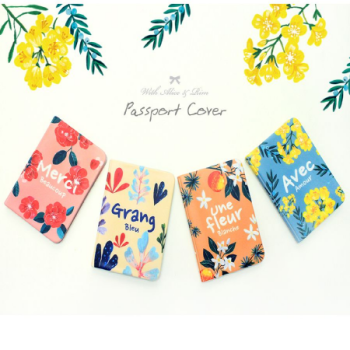 꽃무늬 여권 케이스 지갑 커버