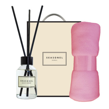 시즈넬 선물세트 디퓨저100ml플레인+무릎담요