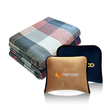 국산 아일 쿠션 항공담요