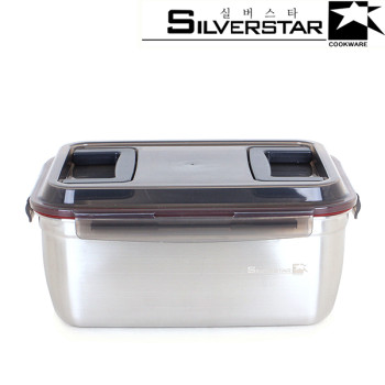 실버스타 모이 스텐레스 핸디형 김치통 투핸들1호/5.5L