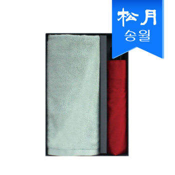 타월우산 2매선물세트(SWU 3단 컬러무지1, 라이트무지1)