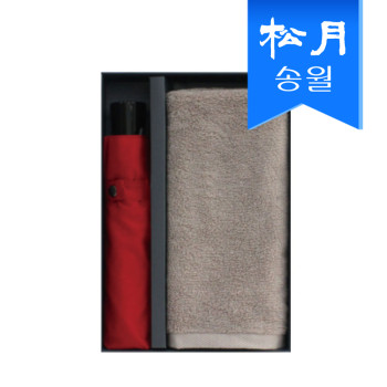 타월우산 2매선물세트(SWU 3단 컬러무지1, 뉴컬러무지1)