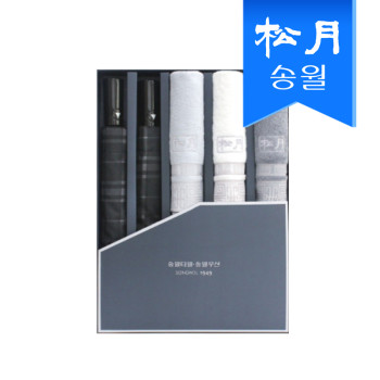 타월우산 5매선물세트(SWU 2단 모던체크2,격자3)