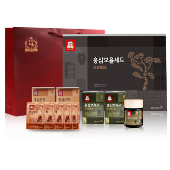 한국인삼공사 정관장 홍삼보율세트(홍삼본력 40ml x 10포 + 홍삼보옥고 100g x 2세트) + 쇼핑백