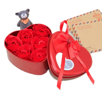 라인패키지 비누 장미꽃 선물상자 선물세트 CCH385