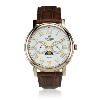 [제피로스] 손목시계 ZEROS036 - RoseGold_White