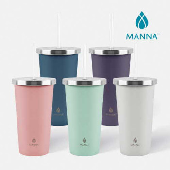 마나 파스텔 스테인레스 빨대 텀블러 540ml