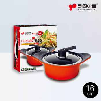 키친아트 넘침방지세라믹냄비16양수 1종