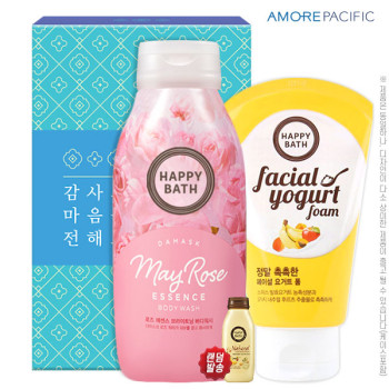 아모레 해피바스바디워시200용기 해피바스요거트폼(2종) 세트