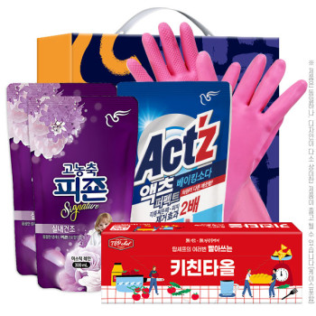 피죤2P 액츠 빨아쓰는키친타올 고무장갑32cm(5종)