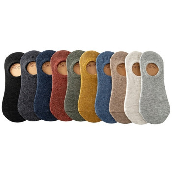 남자페이크삭스 10개 세트 파스텔색상 안벗겨지는 덧신