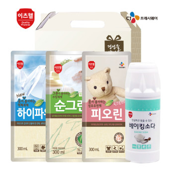 CJ이츠웰 베이킹(용기),피오린,하이파워,순그린(리필)4종세트