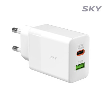 스카이 필 Q2Y 33W PD 매직 듀얼 고속충전기