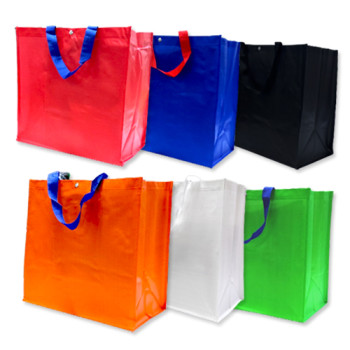 레인보우타포린가방 42x40x23cm 시장 여행 장바구니 쇼핑가방