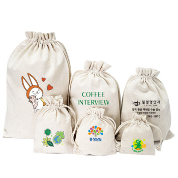 광목에코백파우치 복주머니