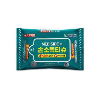 천연소재 친환경 손소독티슈10매(스티커형)