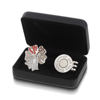 스와로브스키 쥬얼리 볼마커 리본 실버