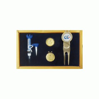 순금볼마크+그린보수기+자석티3종세트 /골프공/라이너/네임텍