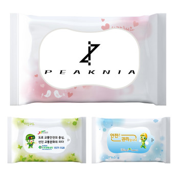 홍보 판촉용 물티슈 제작 20매 (무광3종)