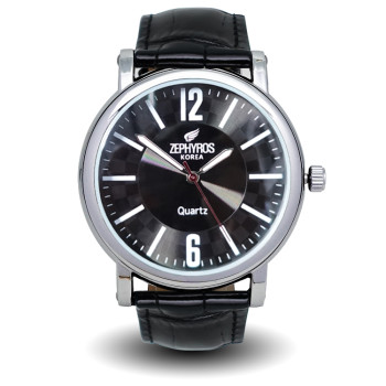 [제피로스] 손목시계 ZEROS052-Black(남/여)