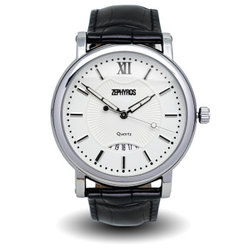 [제피로스] 손목시계 ZEROS042-Silver