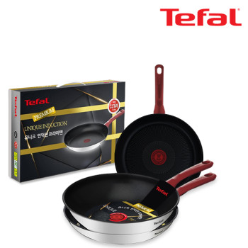 테팔 유니크 인덕션 프리미엄 프라이팬26cm+28cm+멀티팬28cm CT1-UQFP2628W28