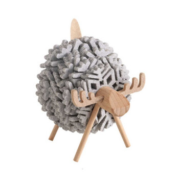 에코키친 원목 산양 눈꽃무늬 단열 컵받침 찻잔받침 세트(S) CBH711