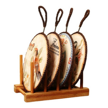 에코키친 코르크 세라믹 단열 패드 냄비 받침 CBH709