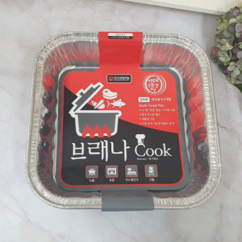 에코키친 일회용 사각 직화냄비 3매입 KB282