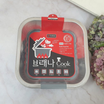 에코키친 일회용 사각 멀티냄비 1500 3매입 KB281