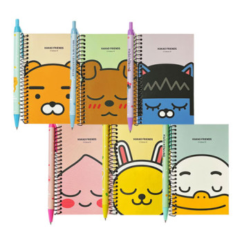 [카카오프렌즈] 미니 수첩 세트 (수첩+볼펜)