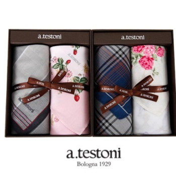 손수건세트(백화점상품)아테스토니 남녀2p손수건세트