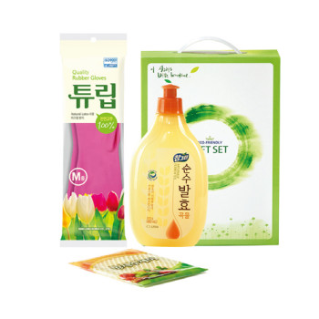 참그린곡물 고무장갑 수세미 (3종)