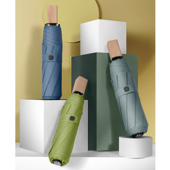 온스 UV 스퀘어 우드 베이직 3단 수동우산