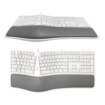 손목받침 인체공학 유선 키보드