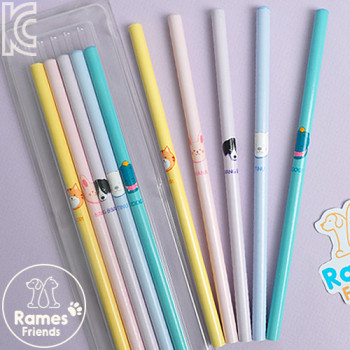 라메스프렌즈 파스텔연필5P세트(투명케이스세트)