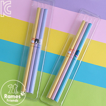 라메스프렌즈 파스텔연필3P세트(투명케이스)