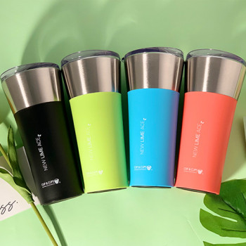 [국산] cup14 칼라텀블러 보온보냉 400ml 스테인레스 머그컵