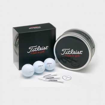 타이틀리스트 골프공 PRO V1 3피스 틴케이스 선물세트(화이트, 3구)