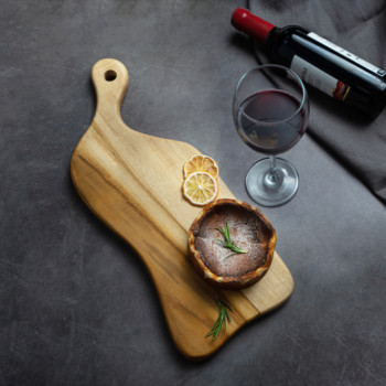 리베바움 티크원목 플레이팅 도마 피크닉4 [각인]