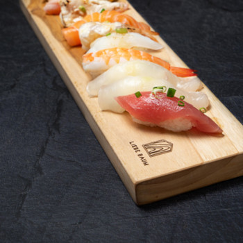 리베바움 티크원목 플레이팅 도마 서빙1[각인]