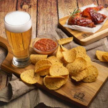 리베바움 티크원목 플레이팅 도마 엣지4[각인]